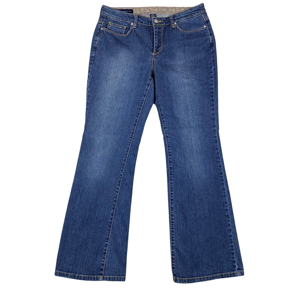 Vanity Ashley Bootcut Stretch Denim Jeans Womens 10 Medium Wash Vintage